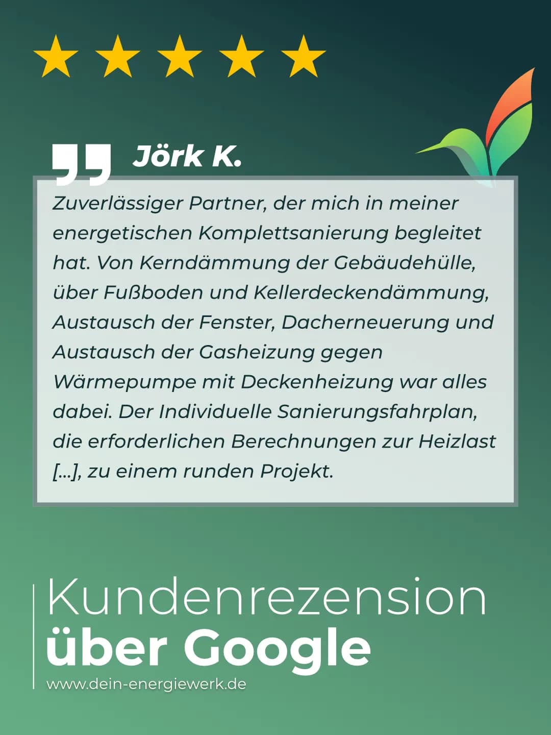 Dein Energiewerk GmbH: Social-Media-Post