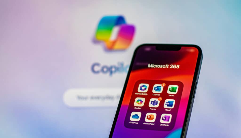 eine Nahaufnahme eines Telefons microsoft 365
